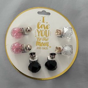 3 sets of earrings